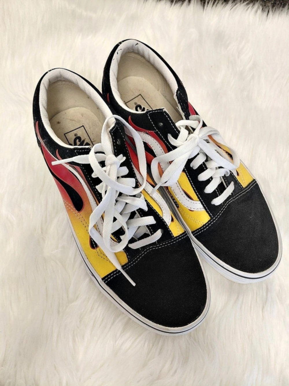 Vans Old Skool Color Block Sneakers Black & Yellow US 10 NWT